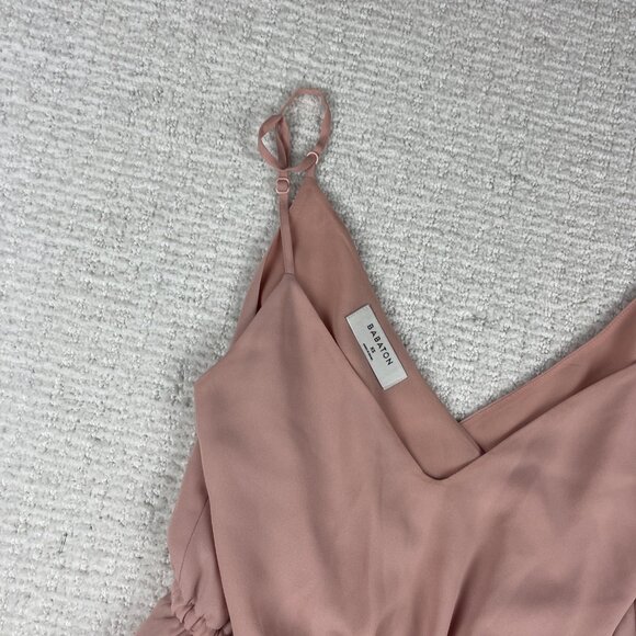 Aritzia Babaton Pink Peplum Camisole Top Women Size XS - Picture 3 of 14